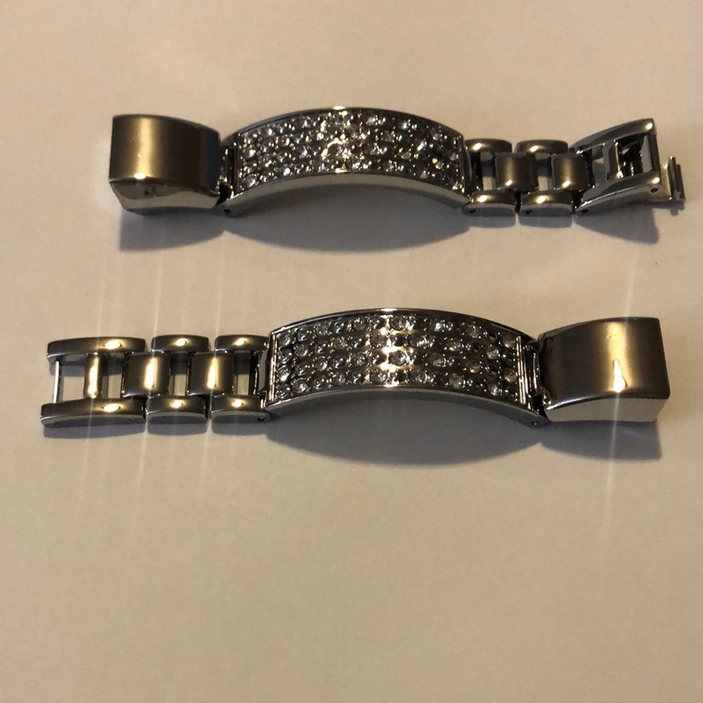 Silver jeweled Fitbit Alta Band